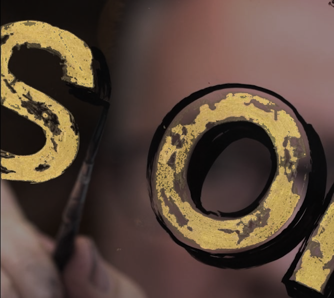 Le Labo shops where are, Soho Shoreditch signs - glass window gold letters Relic distressed gold Leaf London NGS