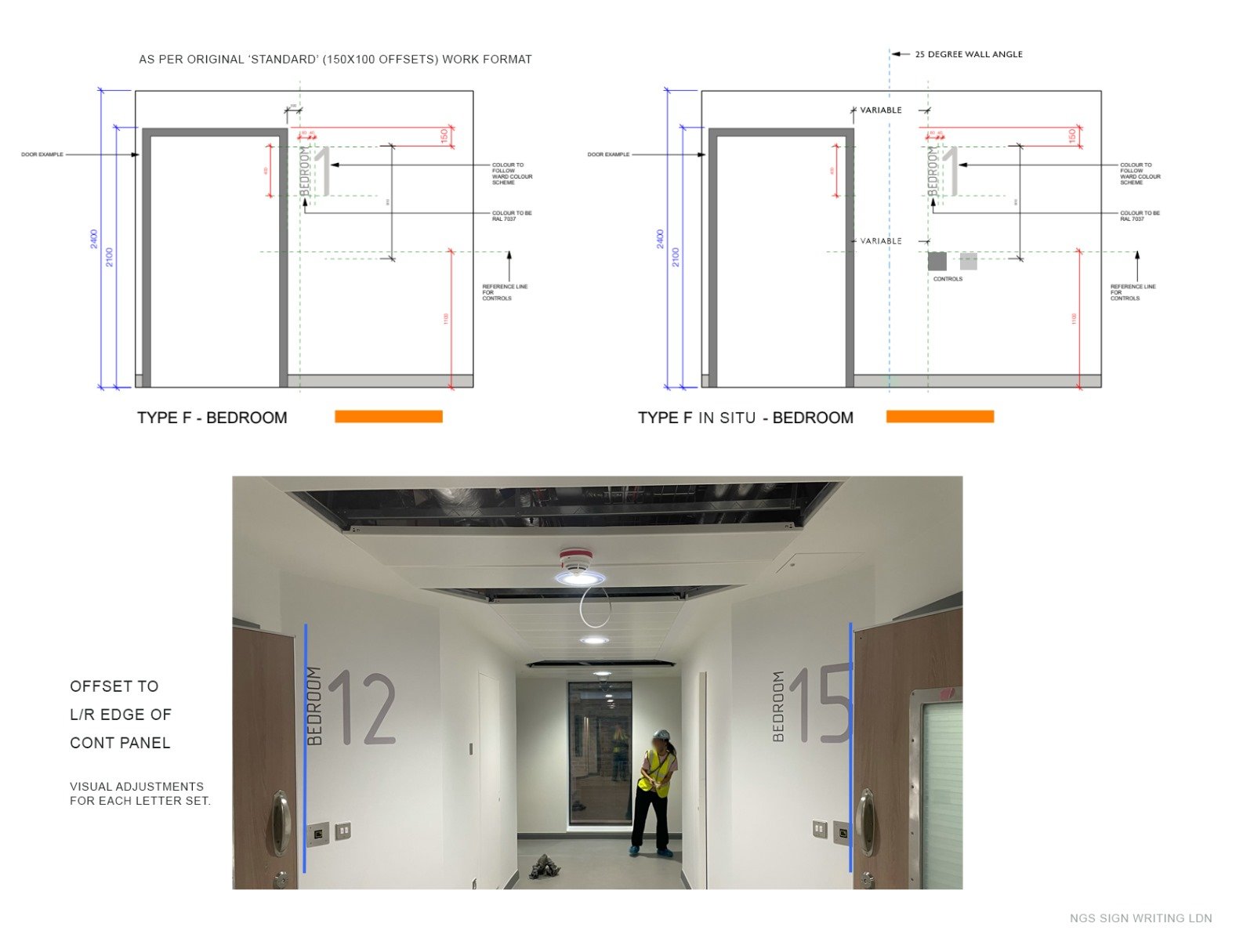 digitally assisted aided hand painted sign, National schools edu painted signage design and install specialist