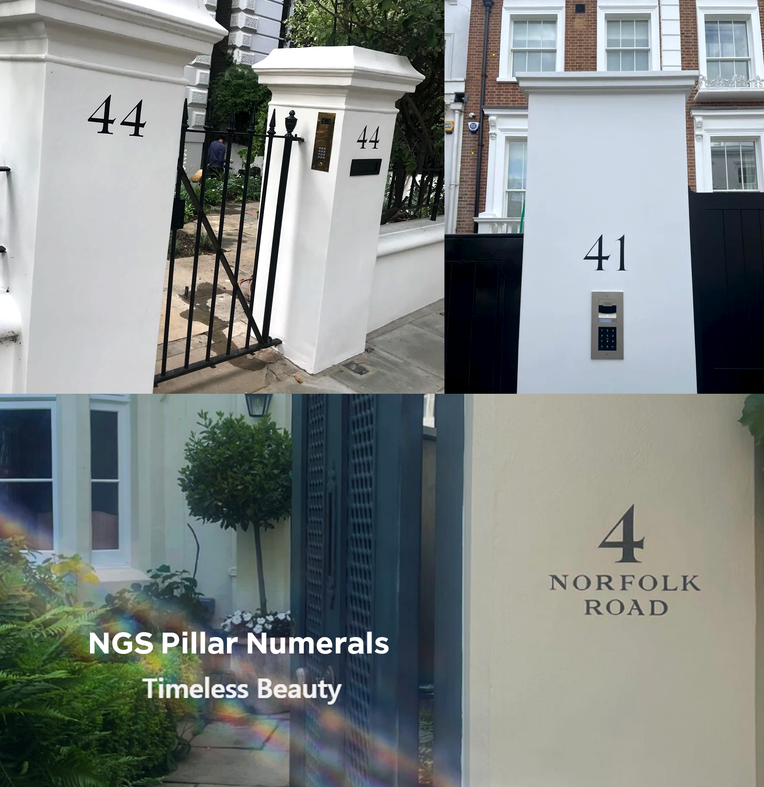House Numbering made by hand by NGS London