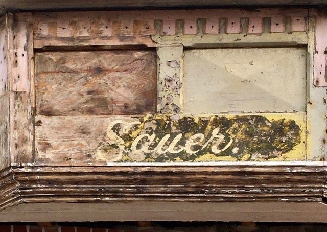 Restoration signage, sign writing, 