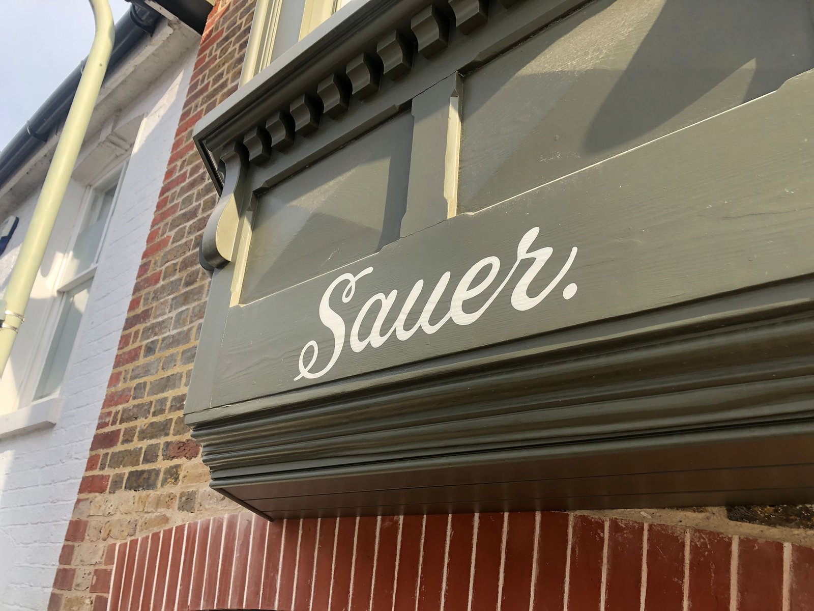 Sauer Bakery ghost sign restoration NGS sign writers London Kent 02deta01