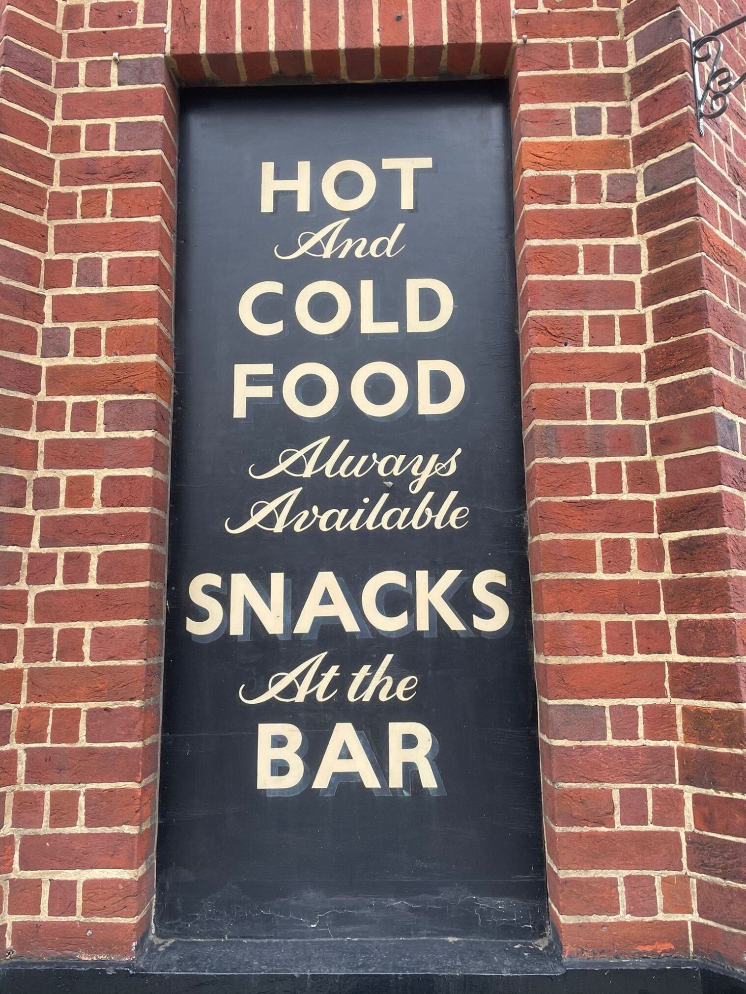 Nick Garretts first pub sign...