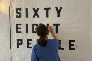 Modern Twist sign writing, Bodoni House Numbers