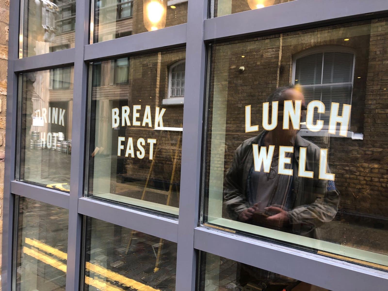 Bar Cafe Signage NGS London.