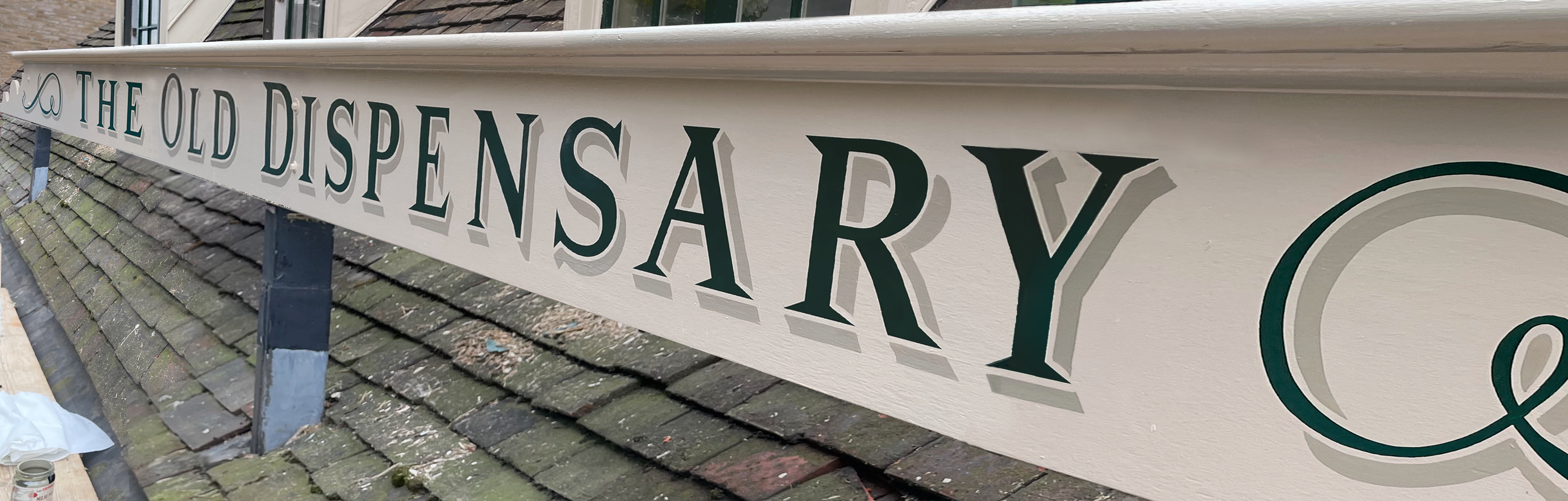 Chelsea restoration lettering sign writing, Traditional Conservation signs