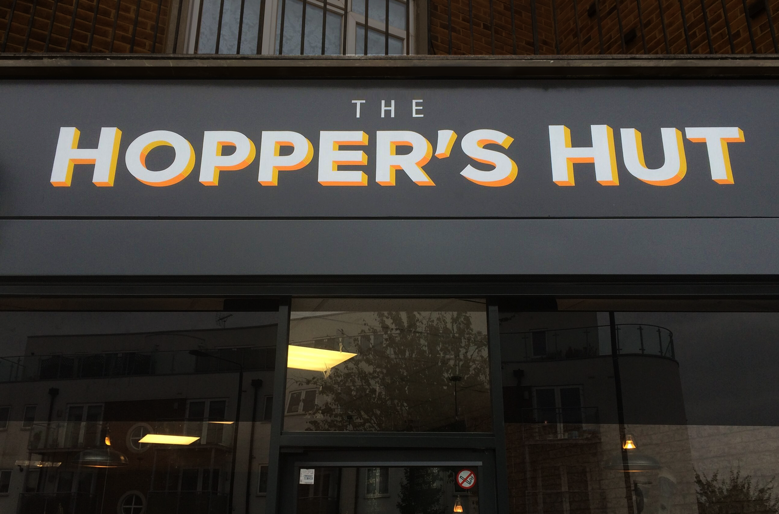 NGS Traditional sign writer, of London, The Hoppers Hut, Micro brewery, , Pub Sign writer, NGS Marylebone