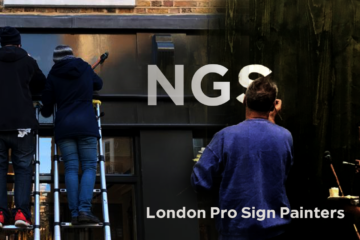 Shop, Gallery, studio signage, NGS London