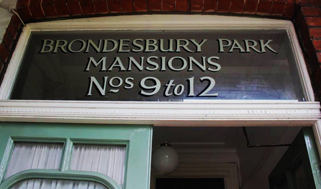 brondesbury road painted house numbers by Richard Apps and Nick Garrett