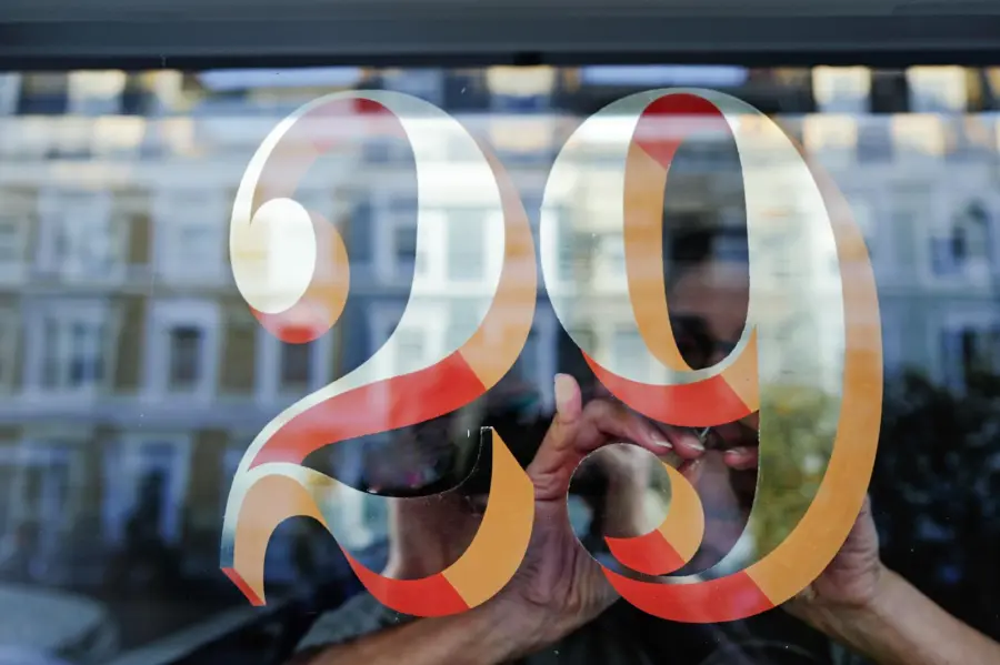 White gold transom, 29 Seraina finishing up trim.