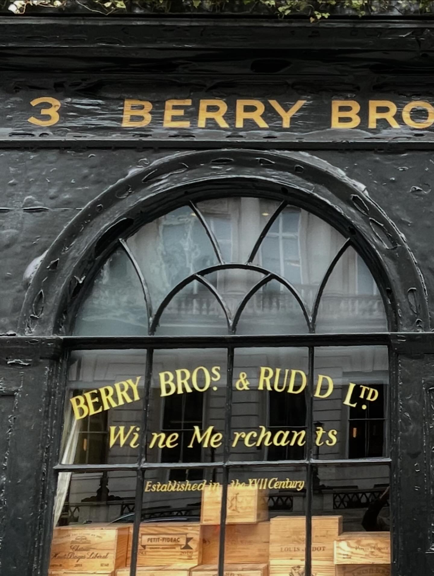 Berry Bros Roman lettering by NGS