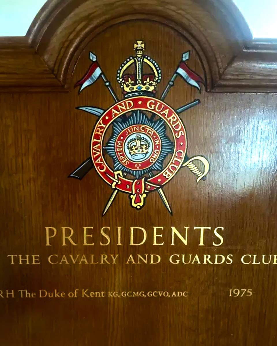 Honours Board sign writer Cavalry and Guards