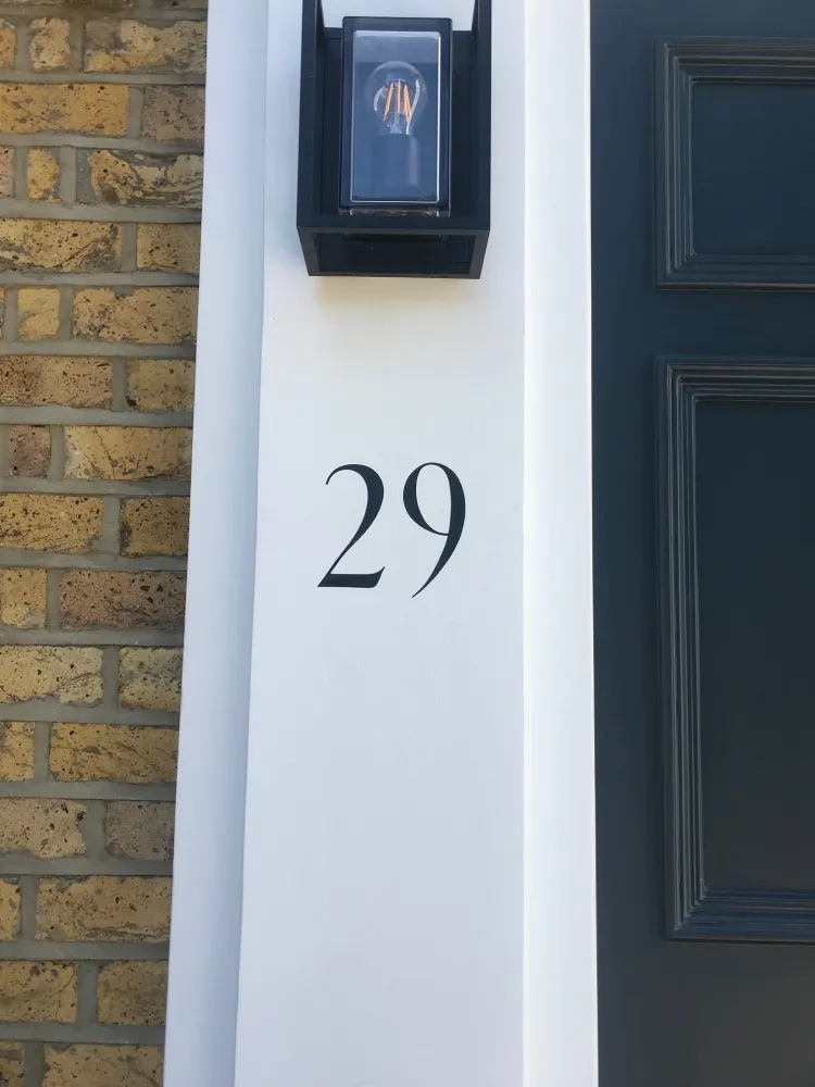 NGS Painted House numbers names Traditional sign writers of London NGS Dulwich Margate Chelsea signwriters