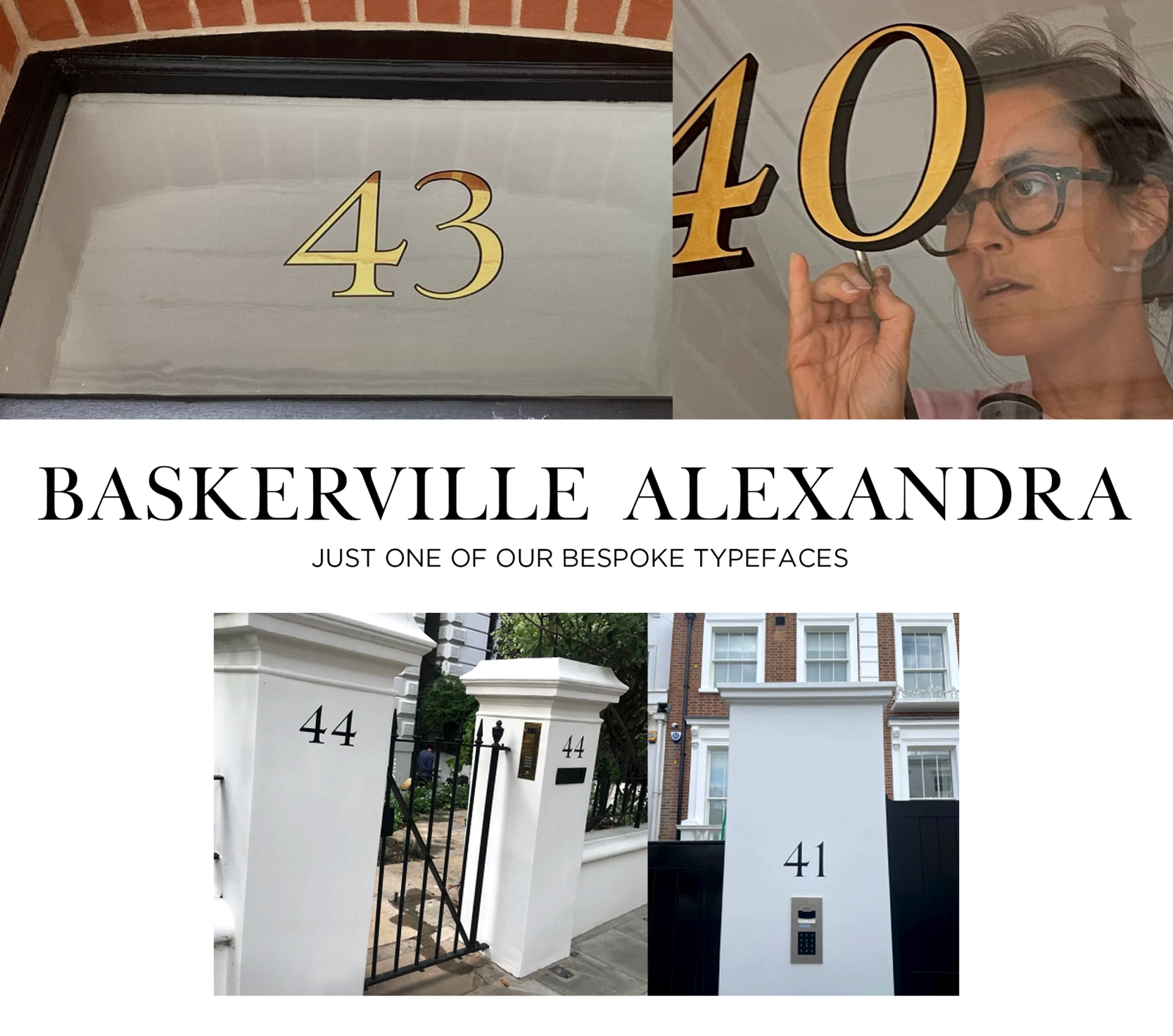 Traditional sign writing, London, NGS