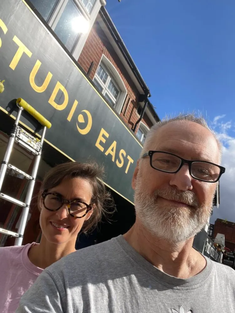 NGS Signwriting Yoga studio signage.