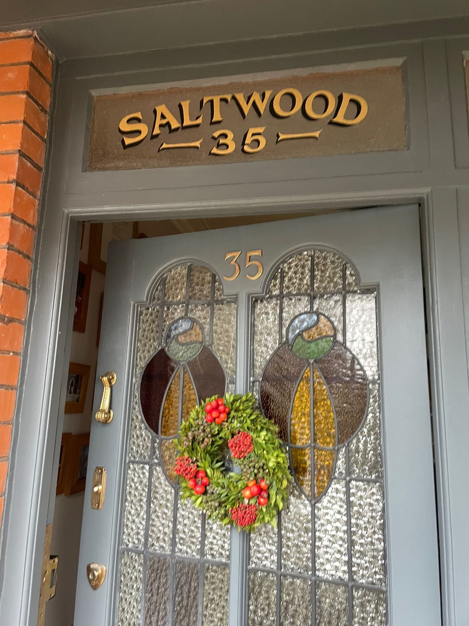 Restoration fanlight painting, Nick Garrett, NGS, London