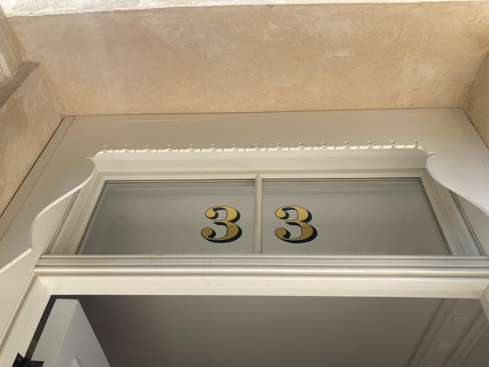 Glorious Gold London House Fanlight Numbers