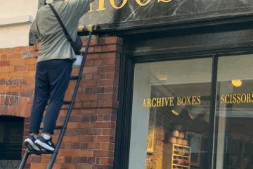 Choosing Keeping studio london, Traditional Bodonisign writing, by NGS,