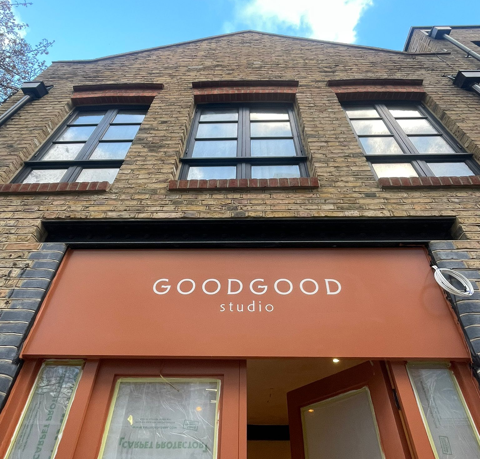 GoodGood Studio signage NGS London shop Yoga signs GoodGood Studio signage NGS London shop Yoga signs