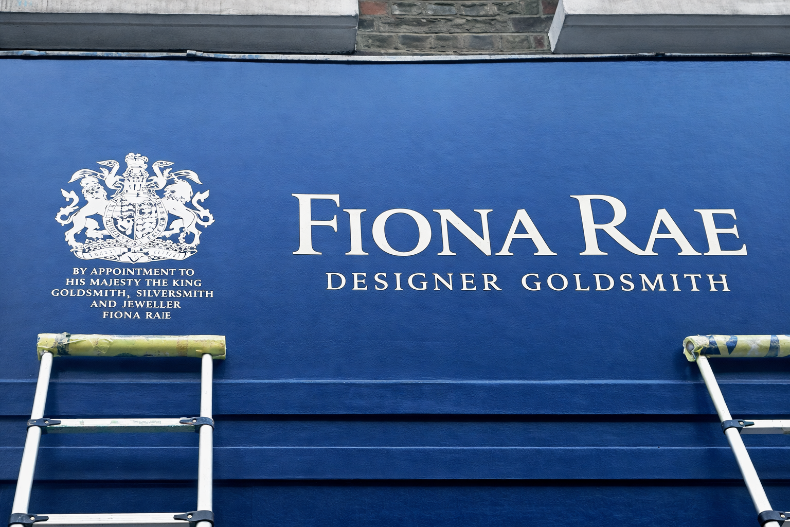 Gold Leaf Gilded Sign NGS signwriting of London, NGS Roman letters 2