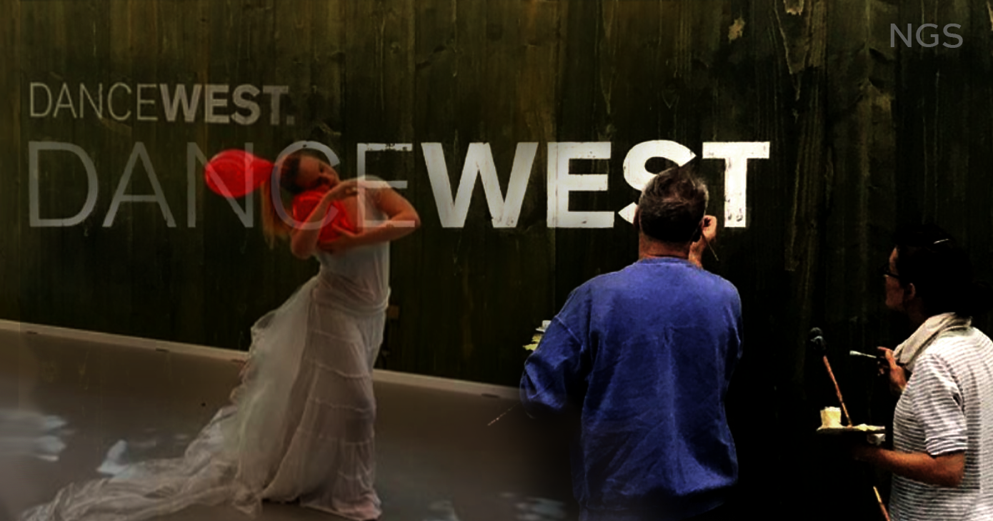 Dance West studio wall signage, NGS London