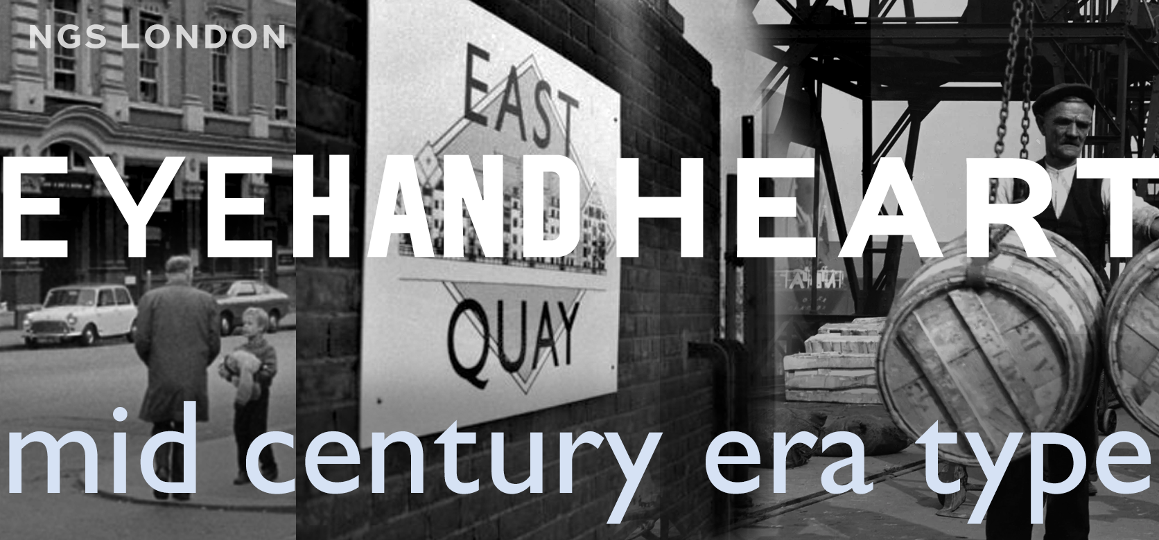 Soho Bold Mid Century Type sign writers. NGS London