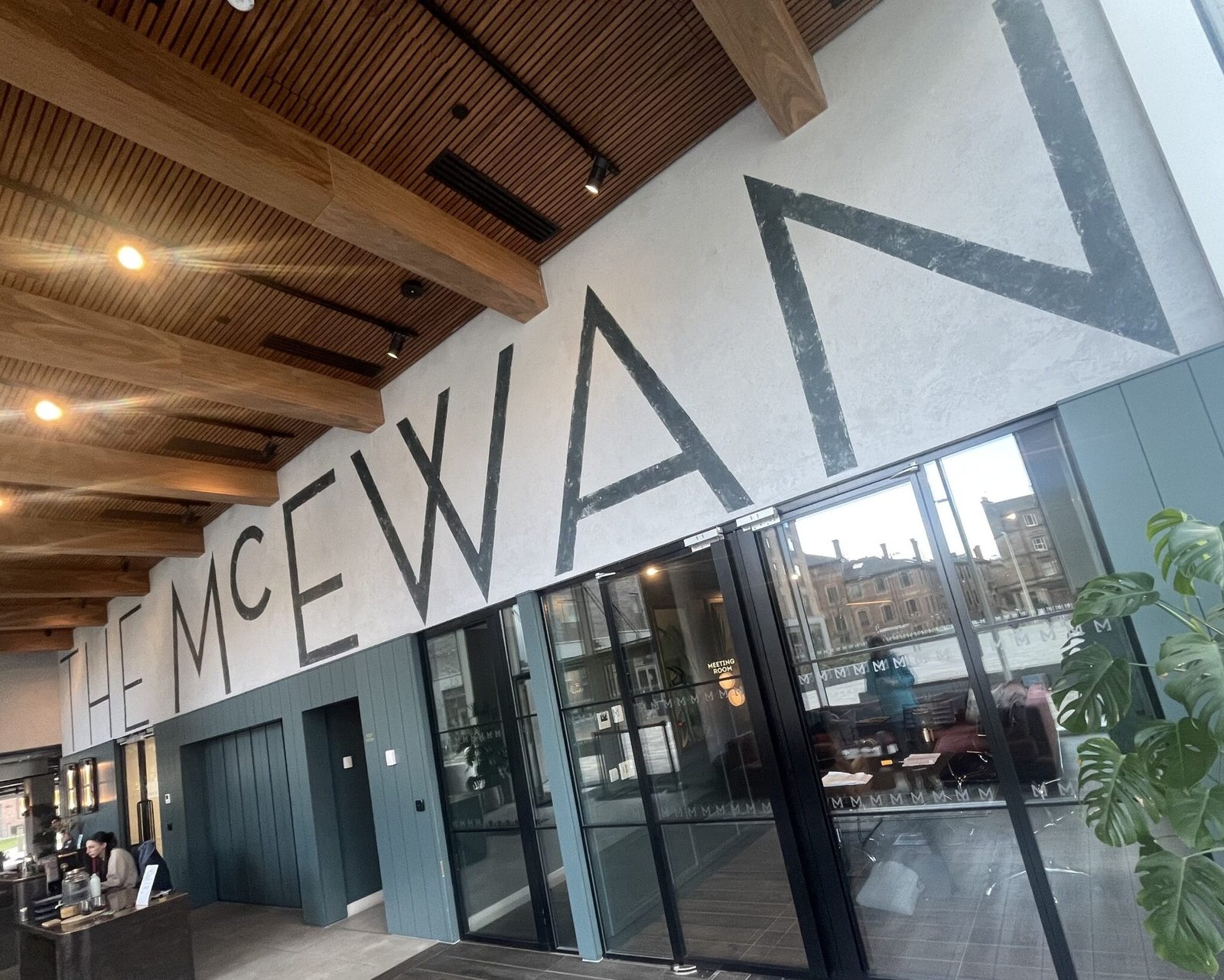 Moda Large scale lettering reseption graphics signs NGS London UK | NGS Sign lettering & writing. Moda Large scale lettering reseption graphics signs NGS London UK