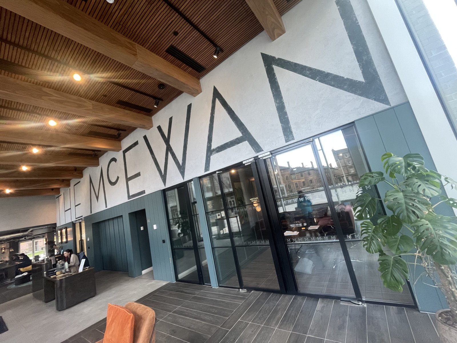 Moda Large scale lettering reseption graphics signs NGS London UK