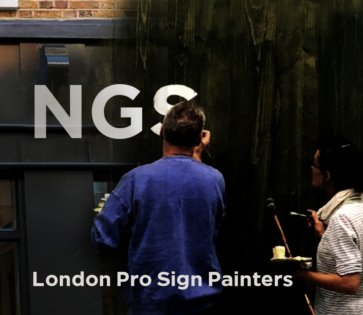 Sign Pros NGS London, Sign Writing by NGS Signwriters London | NGS Sign lettering & writing. Traditional Sign Wrirters of London NGS