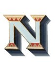 Decorative gold-framed letter NGS NIck Garrett Signwriter