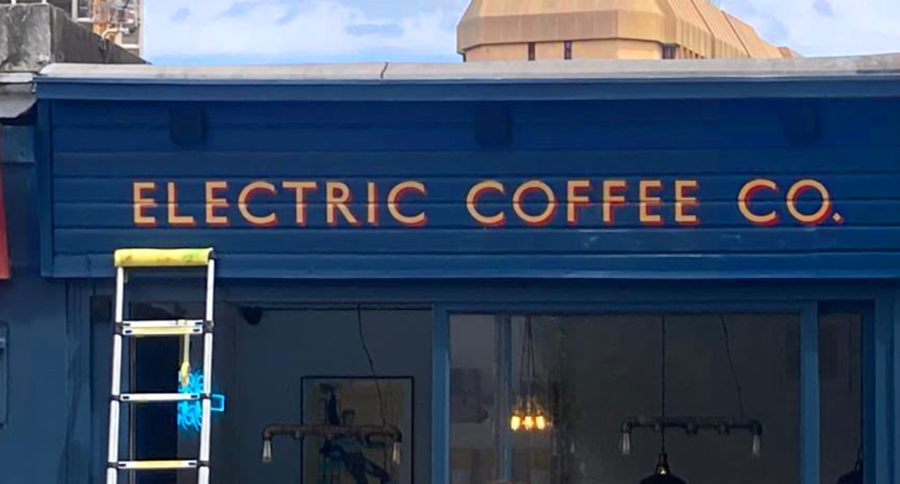 Electric Coffee Co. London Shop Sign Writer for Cafes NGS