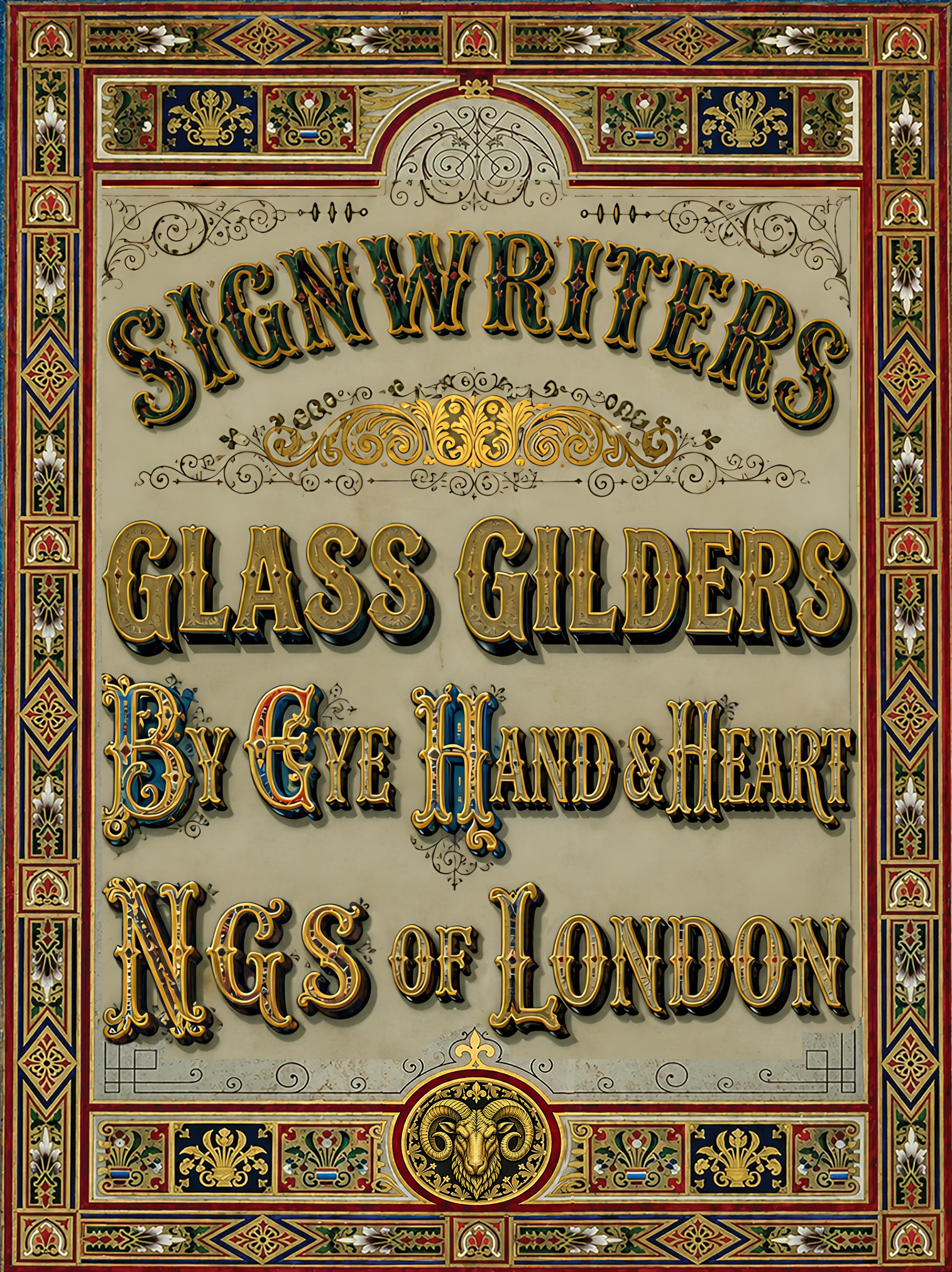 NGS Signwriting Gilders of Glass shopfronts London.