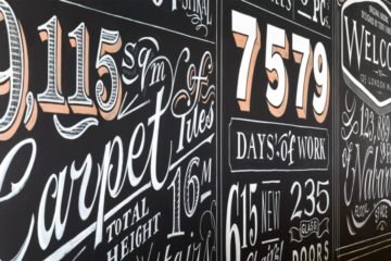 nabarro-Restaurant interior feature wall signage